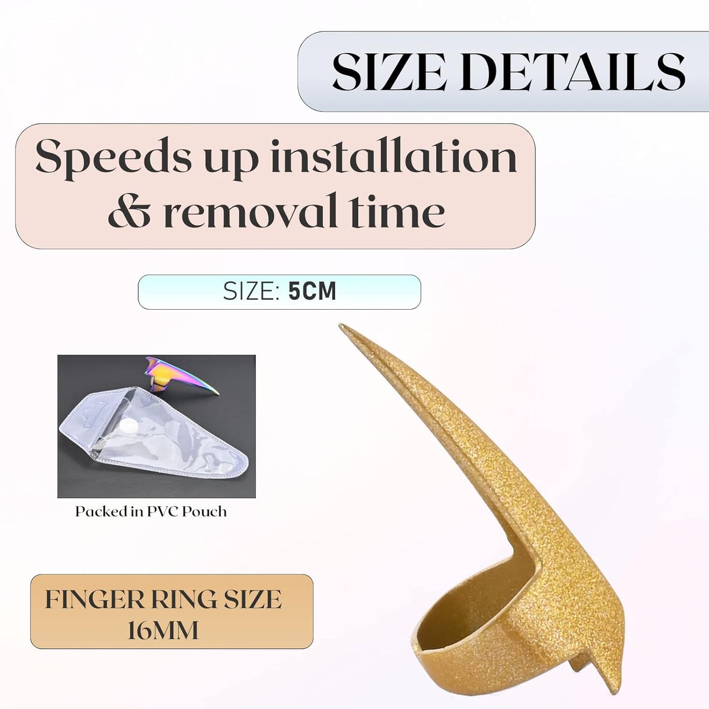 Pro 1pc Hair Parting & Sectioning Rings - Stainless Steel Finger Braiding Hair Pick Tools for Durable Dreadlocks Wig, Curling, Weaving, Styling, Balayage, & Quick Installation of Remy Human Hair