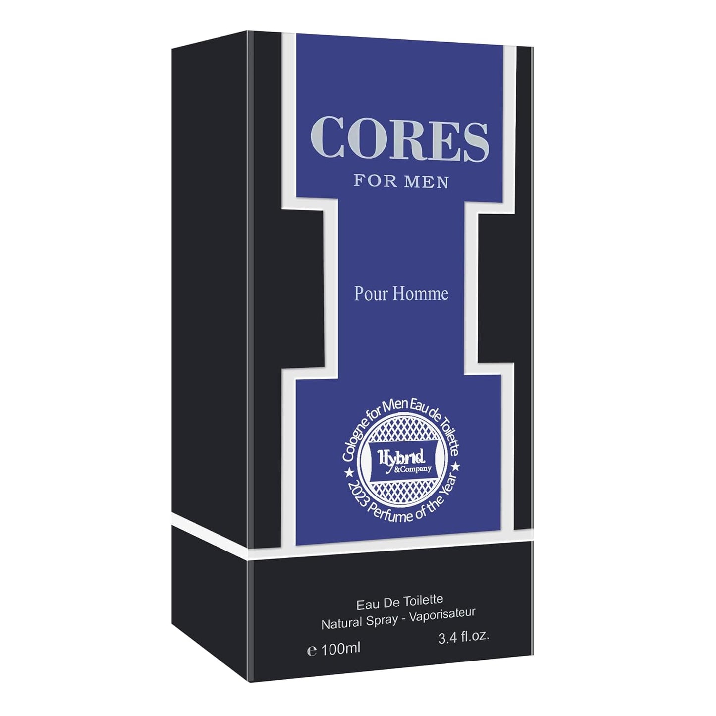Hybrid & Company Cores For Men Timeless Subtle delicate Scent Perfume Mens Fragrance,3.4 Fl Oz