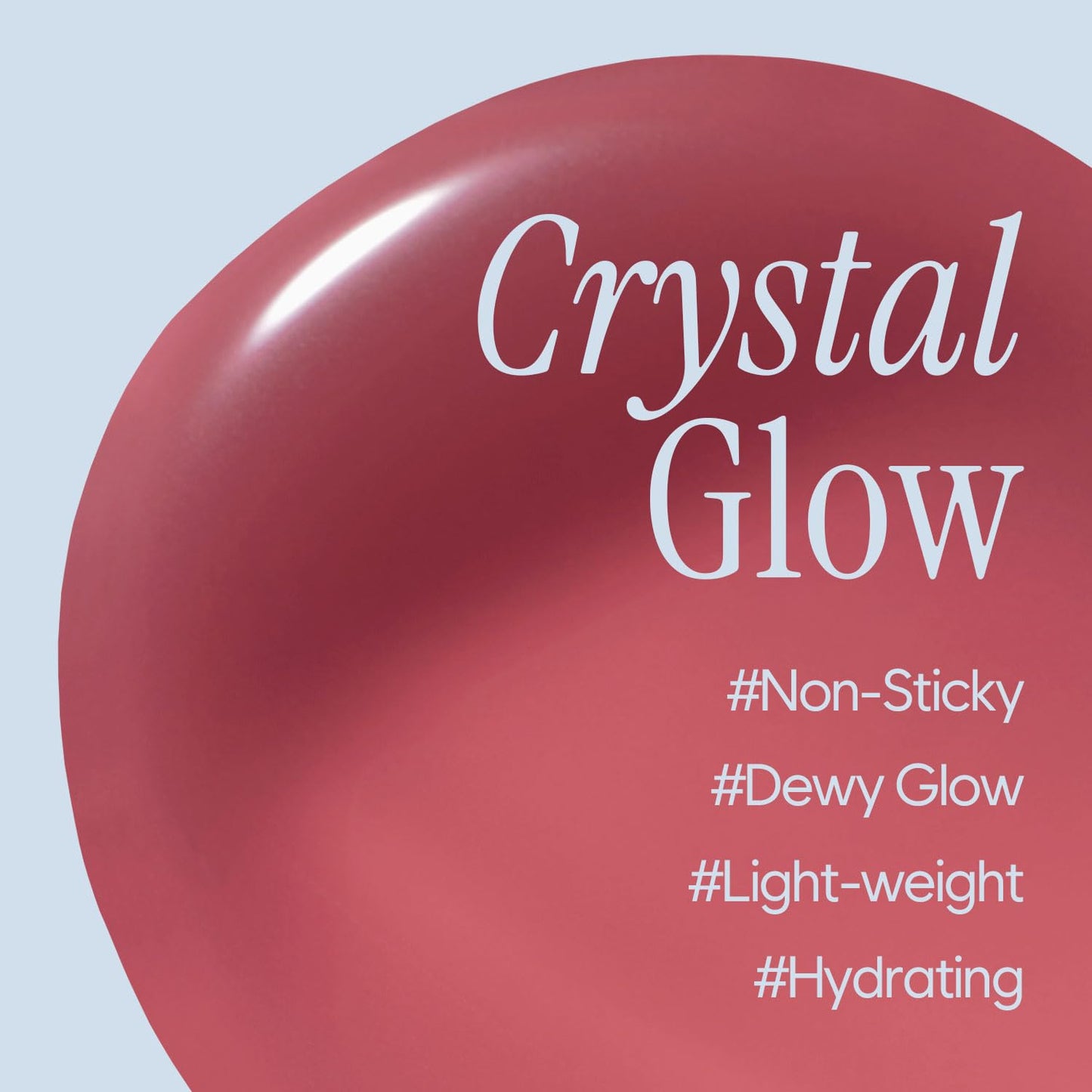 Crystal Dewy Lip Gloss | Lightweight & Non-Sticky | High-Shine & Long-Lasting | Hydrating Korean Lip Care Gloss | 0.17 oz. (05 ESPRESSO)