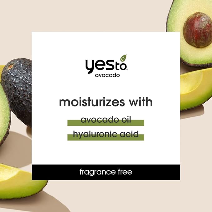 Yes To Fragrance-Free Avocado Nourishing Lip Balm, Moisturizing Non-Sticky Salve To Replenish Lips With Nutrients, With Omega-3 Fatty Acids & Hyaluronic Acid, Natural & Cruelty Free, 0.15 Oz, 3-Pack