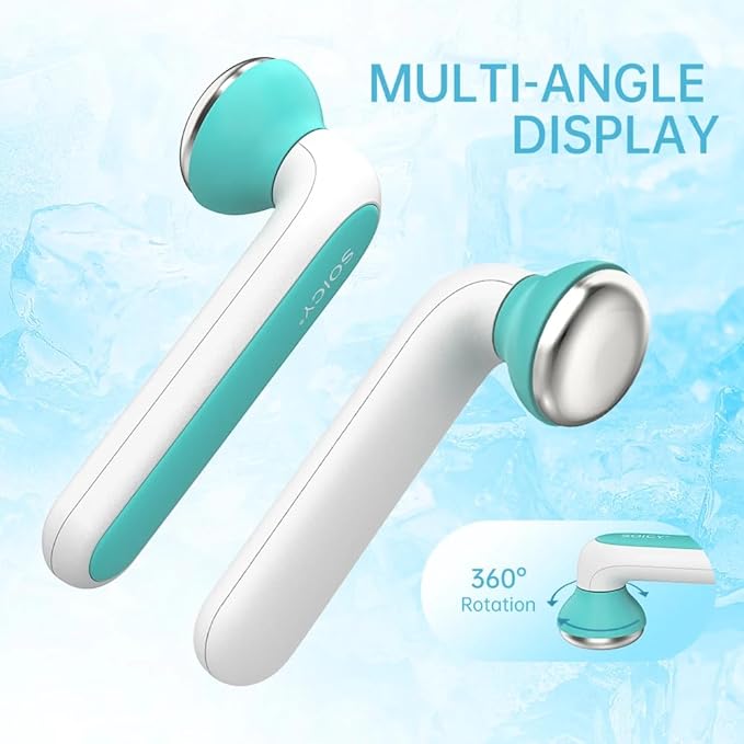 ONLYSKY BEAUTY Cooling Ice Roller Facial Massage Roller for Face (Green)