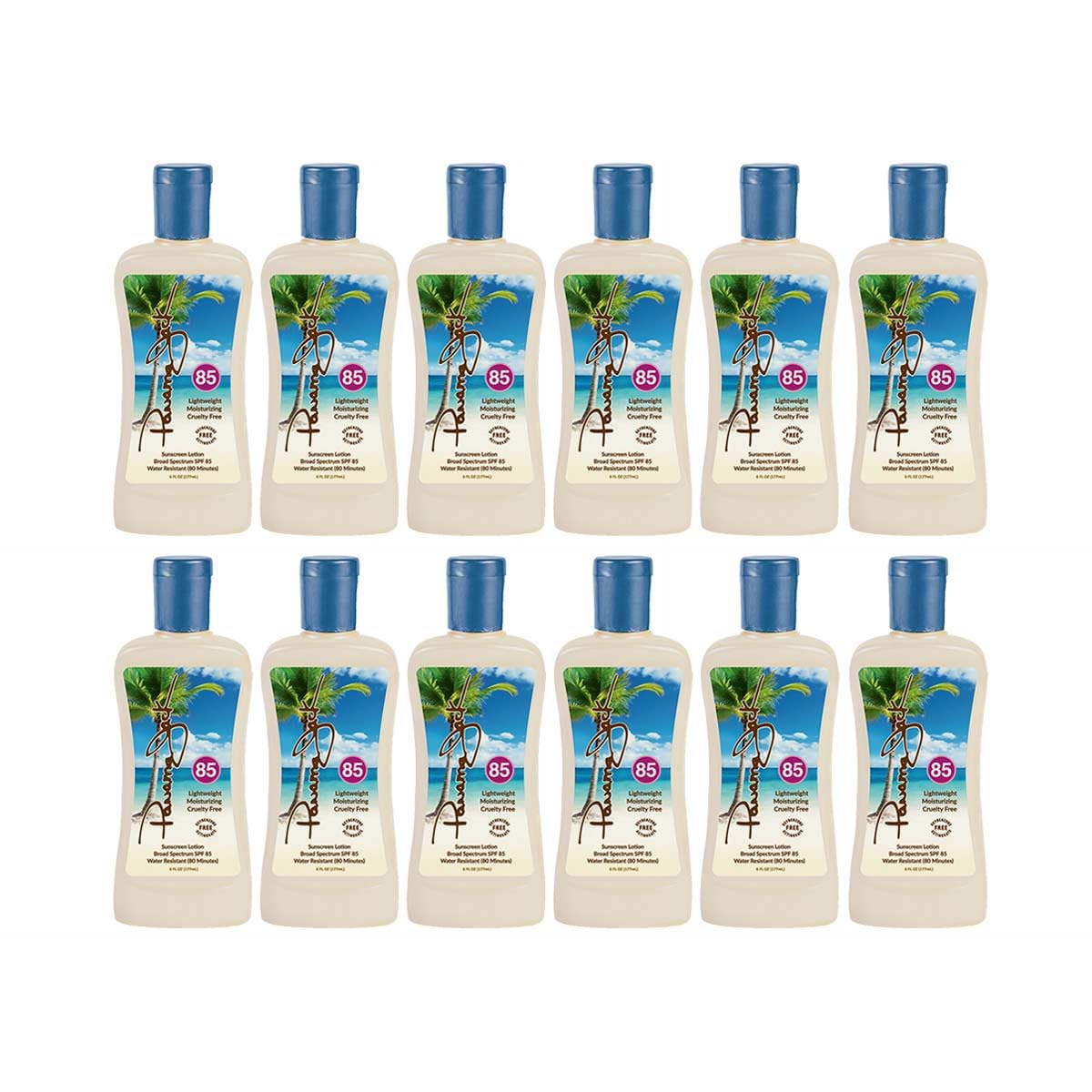 Panama Jack Sunscreen Suntan Lotion - SPF 85, Broad Spectrum UVA/UVB Protection, PABA, Paraben, Gluten & Cruelty Free, 6 FL OZ (Pack of 6)