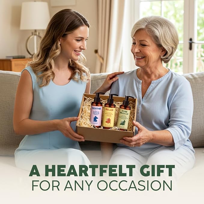 Kukka Soothe Massage Oil for Therapy - 6.76 Fl Oz - 100% Pure Natural - Eucalyptus, Peppermint & Vitamin E - Sore Muscle for Body Muscle Relaxing Calming, Soothing Massage Oil