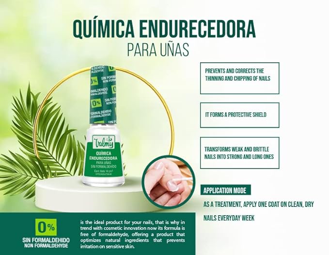 Nail Hardener & Nail Strengthener for Thin Nails and Growth - Nail Growth Treatment, Protection & Nail Repair for Damaged Nails - Formaldehyde-Free Base Coat Nail Polish, 0.47 Fl oz (2 pack)