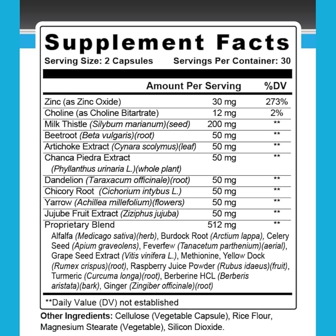 Max Liver Support Supplement Choline, Milk