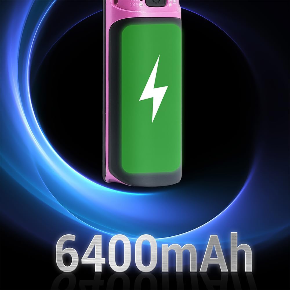 Hot Hair Straightener Brush,Portable Mini Hair Straightener USB Rechargeable 6400MAH,2 in 1 Hair Straightener Comb with Anti-Scald Feature for Women & Men(Purple)