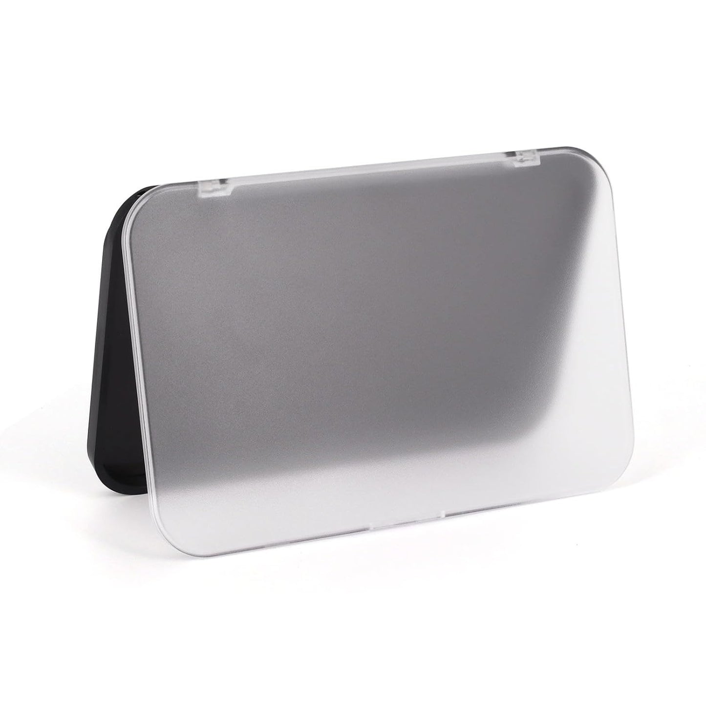 Magnetic Makeup Palette with Frosted Clear Top, 3Pack Empty Eyeshadow Dispensing Storage Box with 60Pcs Adhesive Metal Stickers for DIY Cosmetics Blush Powder-6.69"X4.41"Palette