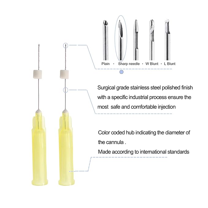 ACADA Pcl Threads for Face, Pcl Screw Threads 30G25mm, Anti-Aging, Pcl Threads Sharp, Long-Lasting Skin Rejuvenation and Firming, 20Pcs