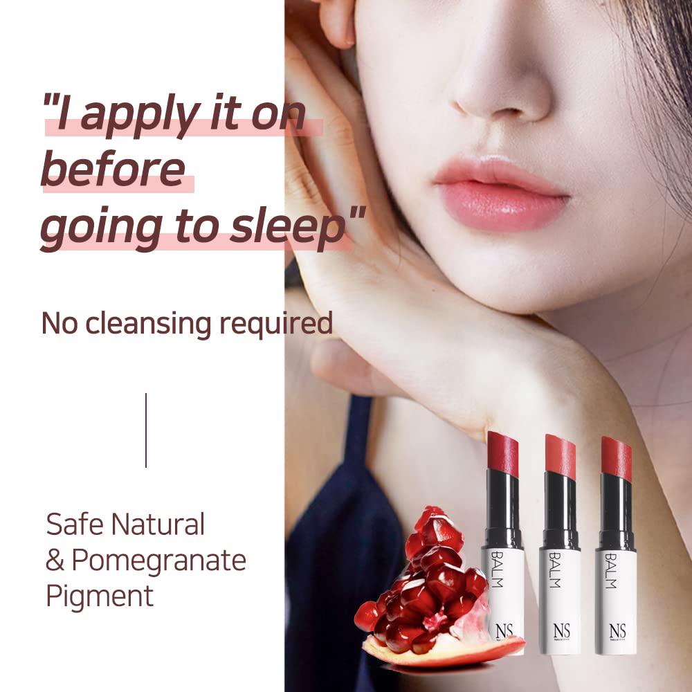 Lux Triple Lip CURE Glossy Balm HERA (Pink Red) (0.17oz) 4 million units sold in Korea, Natural Tinted Korean Lip Balm, Petroleum/Paraben Free, Lip Butter,lip balm hydrating