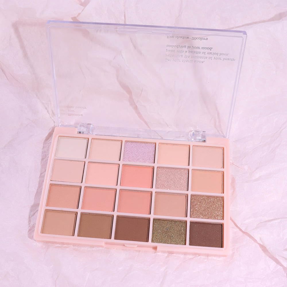 20Colors Nude Pink Brown Basics Matte Eyeshadow Palette,Eye Shadow Travel Makeup Palette all in one Long Lasting Waterproof,Great for Travel Gift Kit