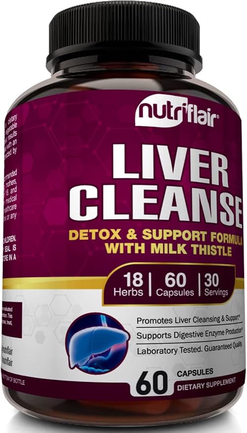 NutriFlair Liver Cleanse Detox & Repair 60 Veggie