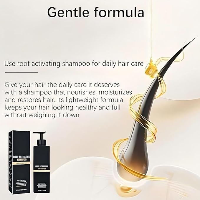 Shampoo, Root Activating Shampoo, Hair Thickening Shampoo,Natural Hair Regrowth Shampoos for Men Women(100ML)