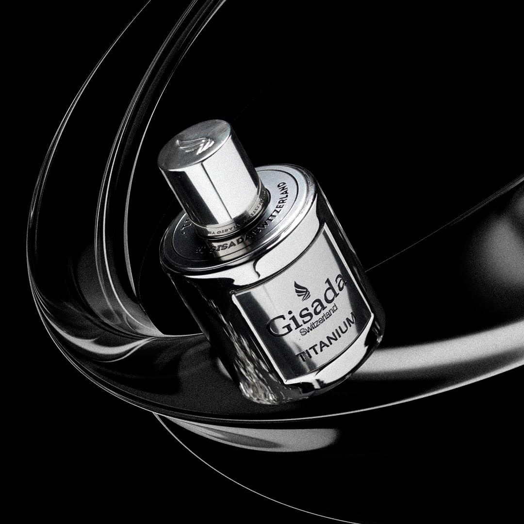 Gisada Switzerland - Titanium | Eau de Parfum for Men | 1.7 fl oz (50ml) | Spicy, Amber, Warm, and Woody Notes | Long-Lasting Scent | Perfume & Cologne