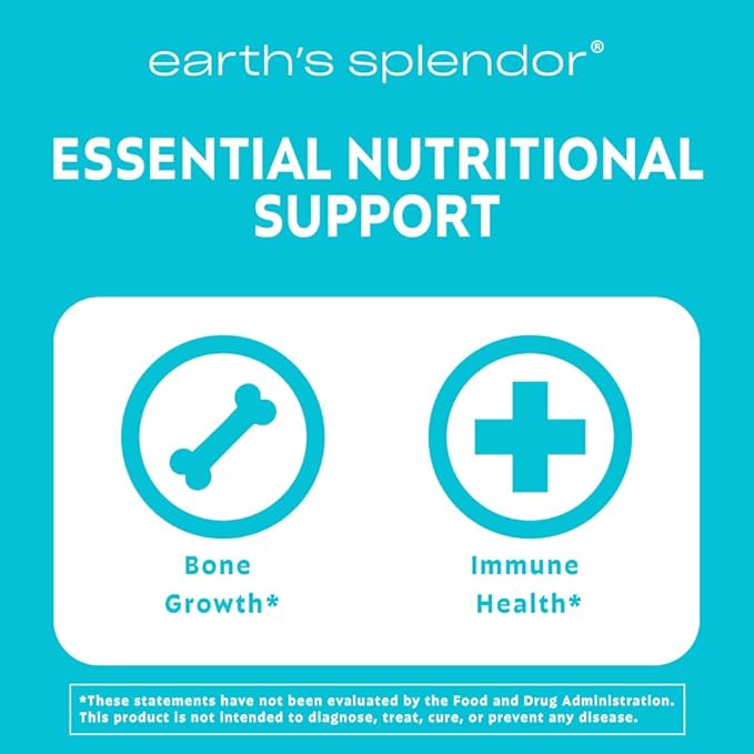 Earth's Splendor Kids Chewable Multivitamin, Supports Healthy Growth and Development, Delicious Taste, Contains Vitamin D for Healthy Bone Growth* - 60 Tablets