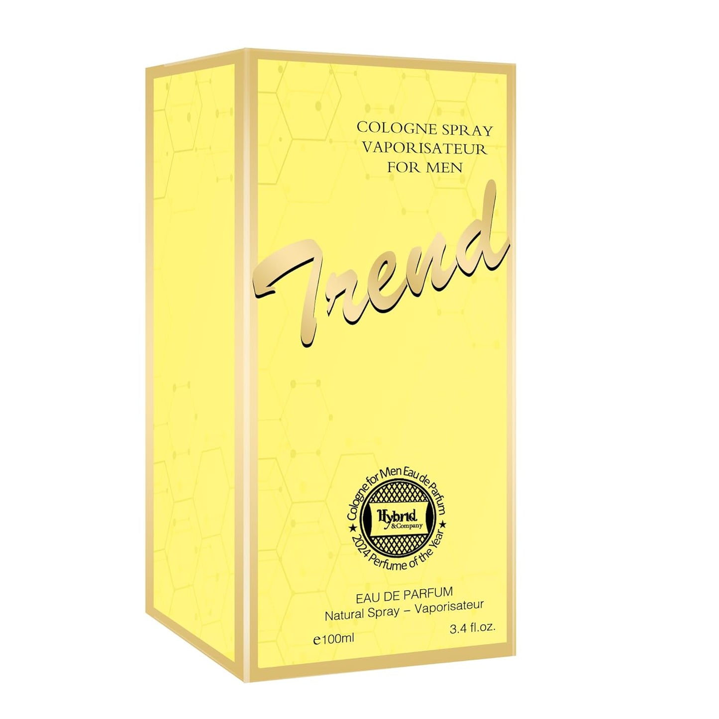 Hybrid & Company Trend Eau De Parfum For Men Vaporisateur Natural Spray 3.4 Fl Oz