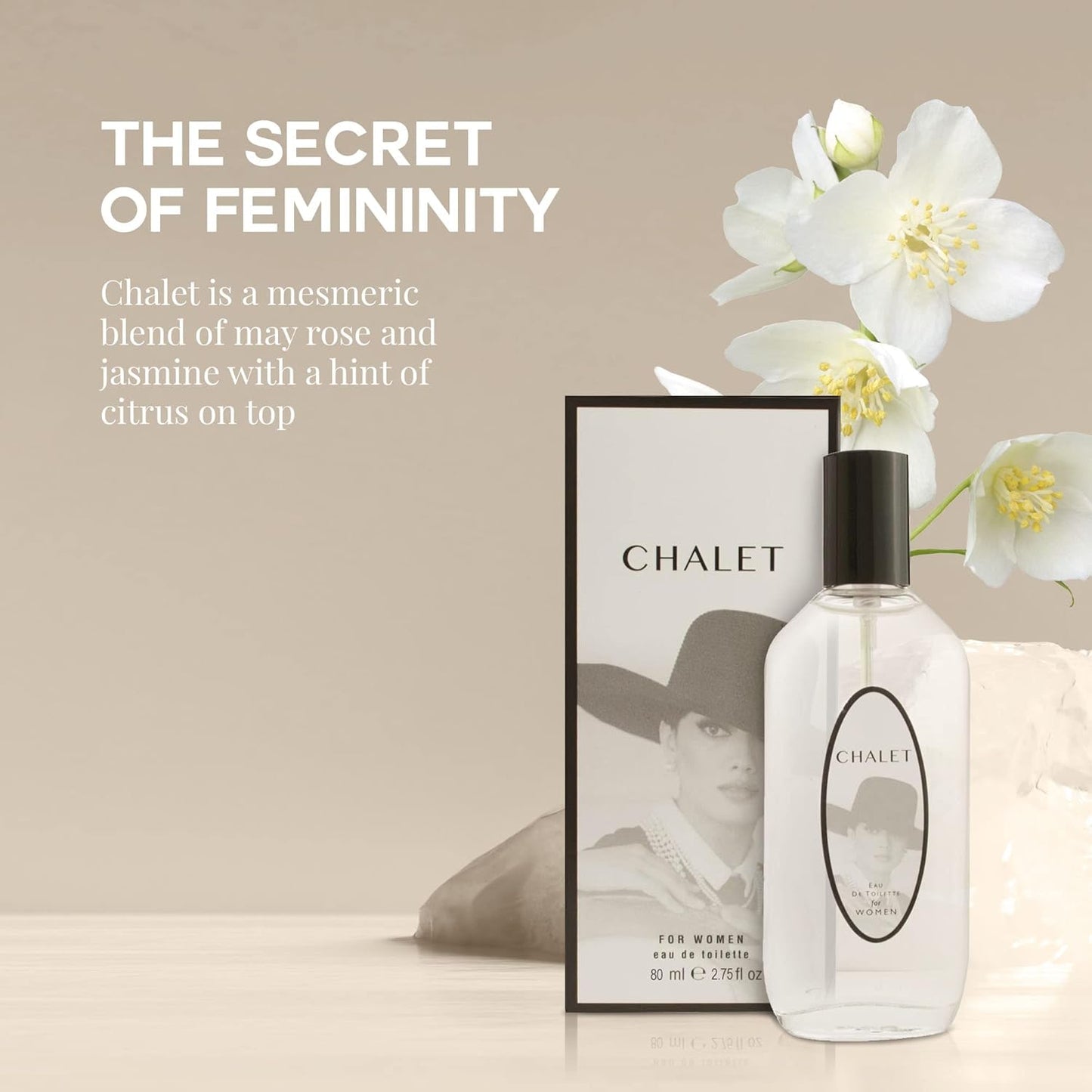 American Collection Perfume for Women – INSPIRED by A WORLD RENOWED WOMEN'S PERFUME – Freesia, Sage, Jasmine, Amber – Elegant, Fresh, Signature Scent, Long-Lasting Eau De Toilette 80 ml (Chalet 2)