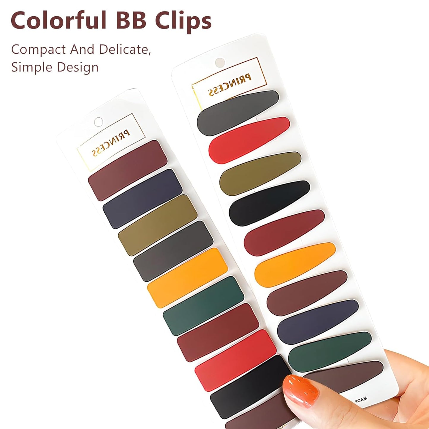 Matte Snap Hair Clips for Girls and Women, 20 Pcs Cute Solid Candy Color Hair Barrettes, Lightweight and Durable Hair Accessories