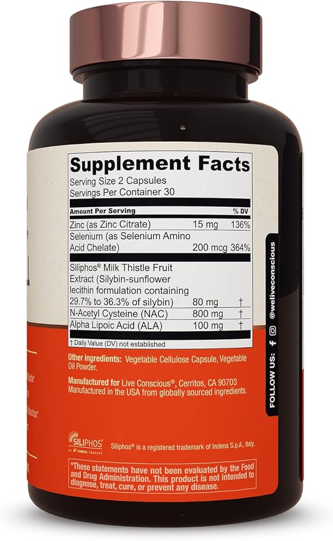 LiverWell Liver Cleanse, Rejuvenation, Metabolic Support 60 Caps