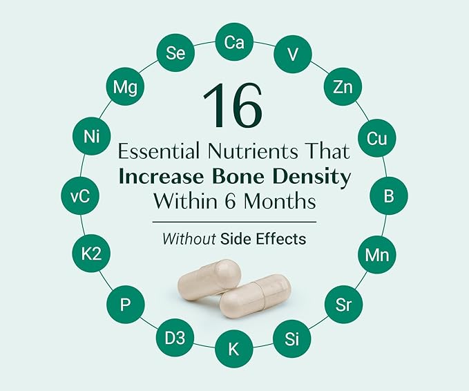 AlgaeCal - Bone Builder Pack for Bone Density Increase, Clinically Supported Plant Based Calcium Supplement & Strontium, Vitamins K2 (100mg), D3 (1600 IU), Magnesium & 16 nutrients for Bone Health