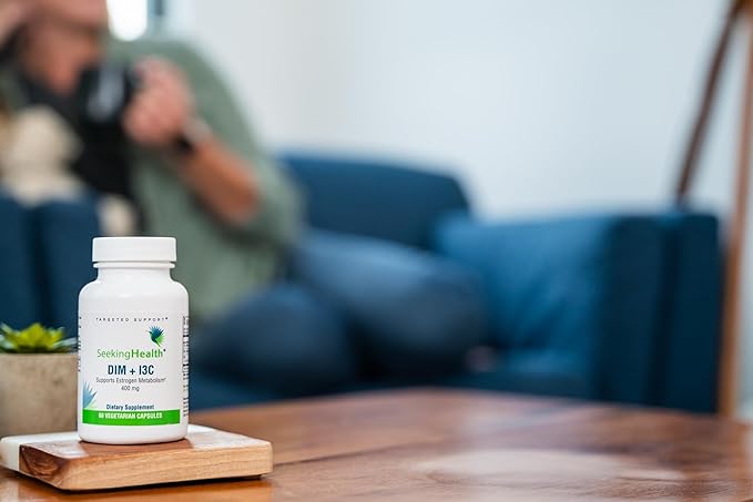 Seeking Health DIM & I3C - Support Healthy Liver Metabolism of Estrogen - Formula with DIM & I3C to Support Healthy Cellular Response - 400 mg, 60 Capsules