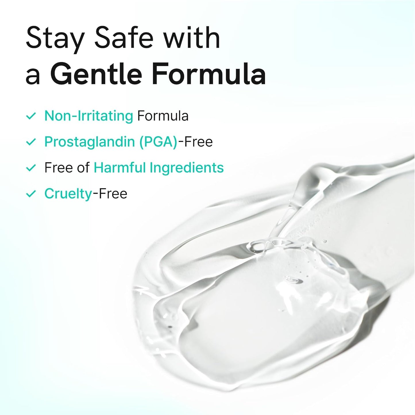 Korean Lash Serum for Fuller, Thicker Lashes | Daily Eyelash & Eye Brow Growth Booster with Biotin, Centella, Peptides, Hyaluronic Acid | Prostaglandin-Free, Vegan, Non-Irritating, 0.3 fl oz