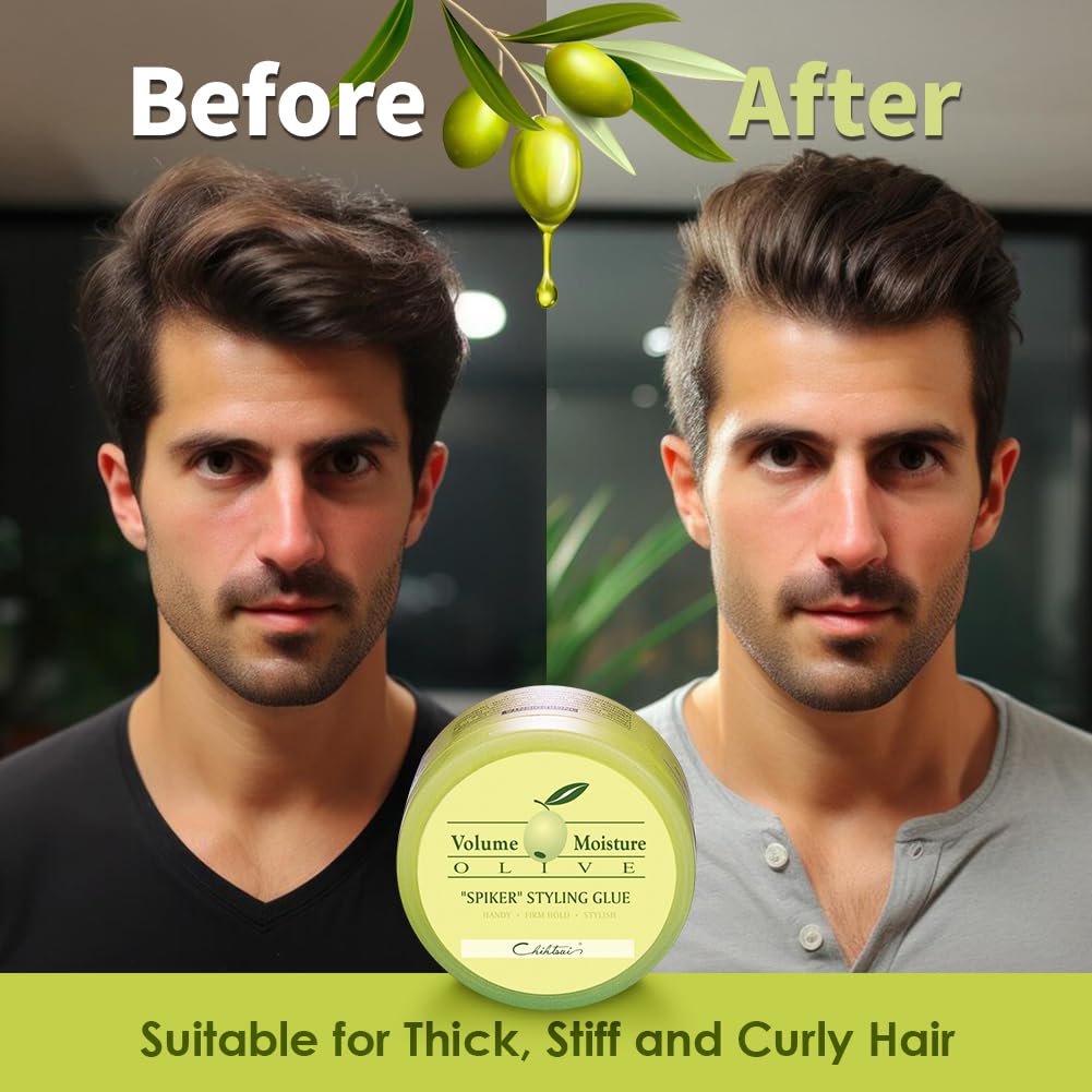 Chihtsai Olive "SPIKER" Styling Glue (2.84oz/85ml)
