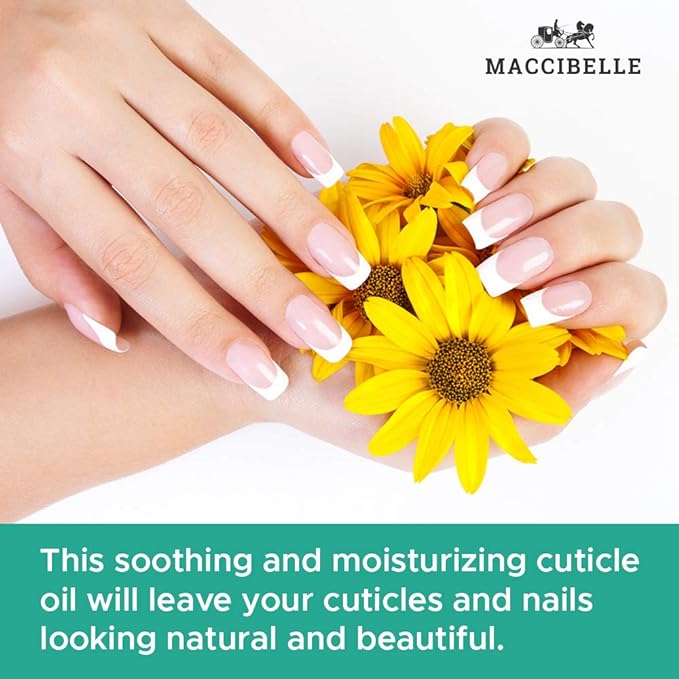 Maccibelle Pure Cuticle & Nail Oil Pen 2ml Heals Dry Cracked Cuticles (Green Tea)