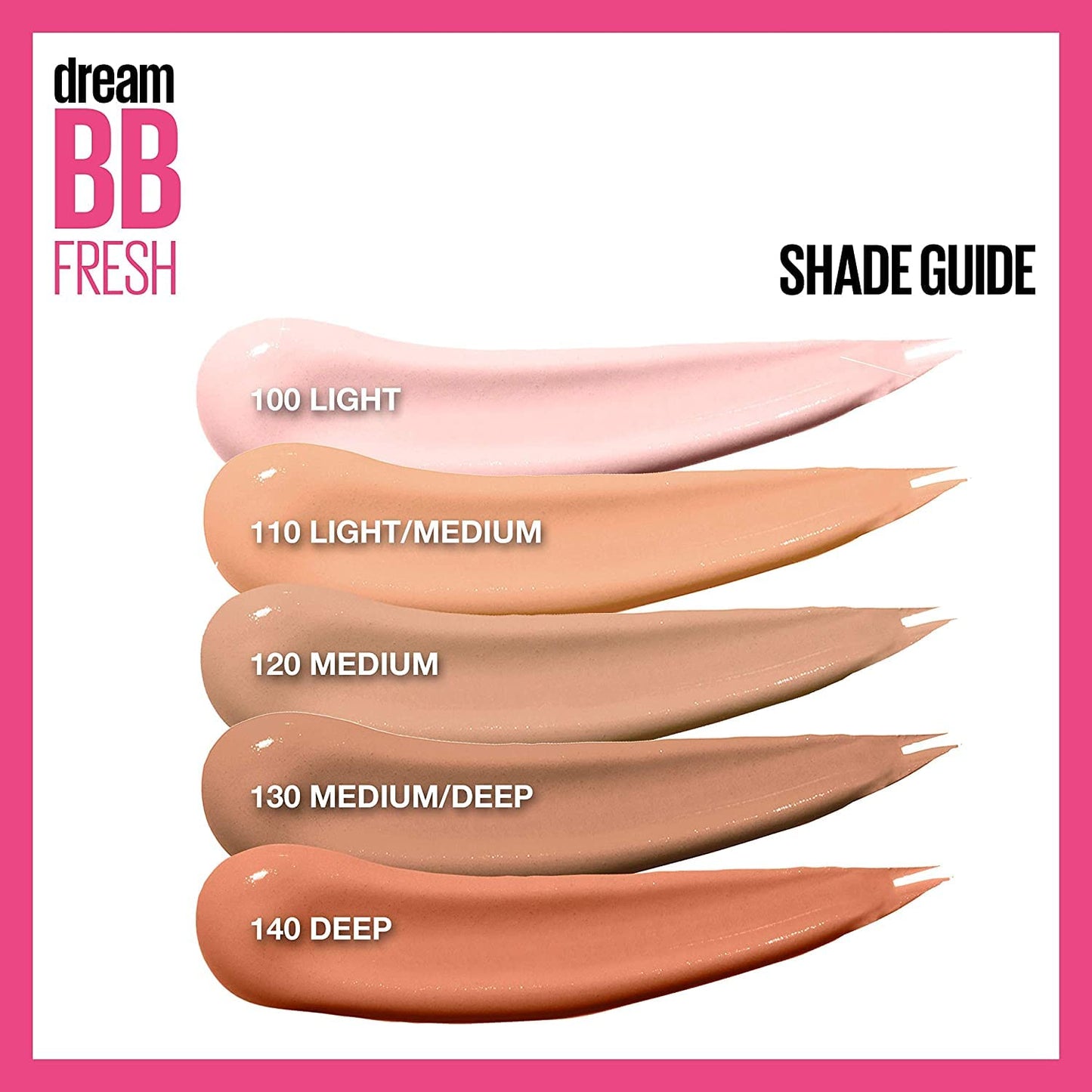 Maybelline Dream Fresh Skin Hydrating BB cream, 8-in-1 Skin Perfecting Beauty Balm with Broad Spectrum SPF 30, Sheer Tint Coverage, Oil-Free, Medium, 1 Fl Oz