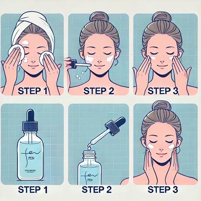 85% Hyaluronic Acid Serum – Deep Hydration & Anti-Aging Moisturizer, Lightweight & Fast-Absorbing, Enriched with B5,Aloe & Chamomile for Plump, Radiant, Glass Skin – 30ml / 1oz