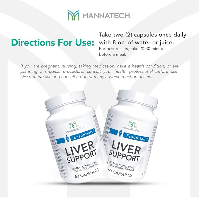 Mannatech Liver Support 60 Capsules. Liver