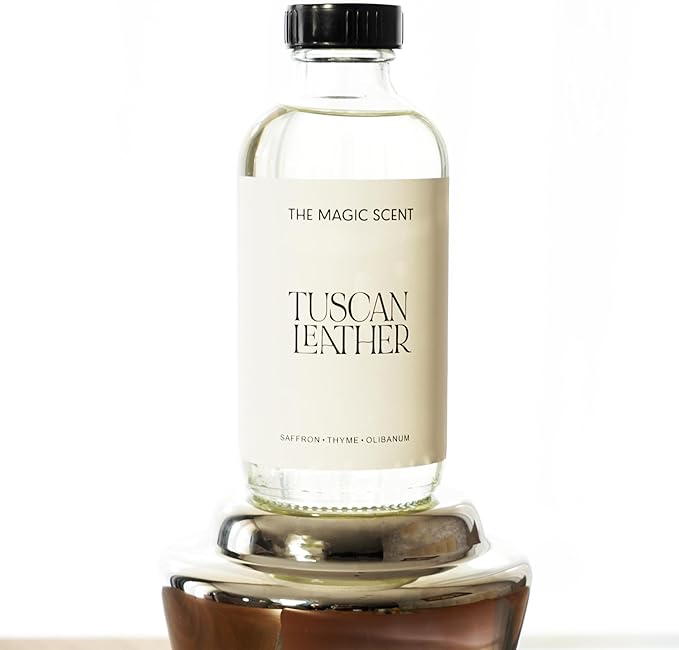 Tuscan Leather Oils for Diffuser - HVAC, Cold-Air, & Ultrasonic Diffuser Oil Inspired by Tom Ford - Essential Oils for Diffusers Aromatherapy - 8.5 fl oz, 250 mL
