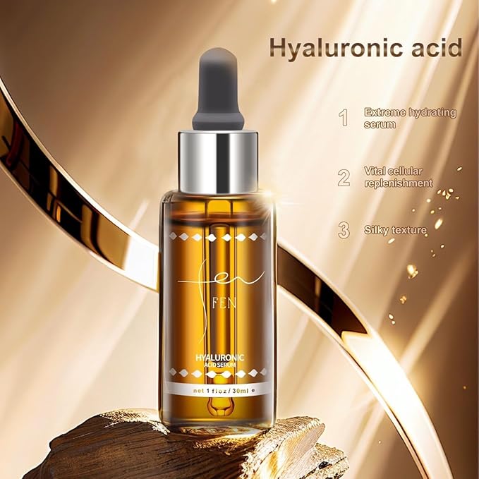 85% Hyaluronic Acid Serum – Deep Hydration & Anti-Aging Moisturizer, Lightweight & Fast-Absorbing, Enriched with B5,Aloe & Chamomile for Plump, Radiant, Glass Skin – 30ml / 1oz
