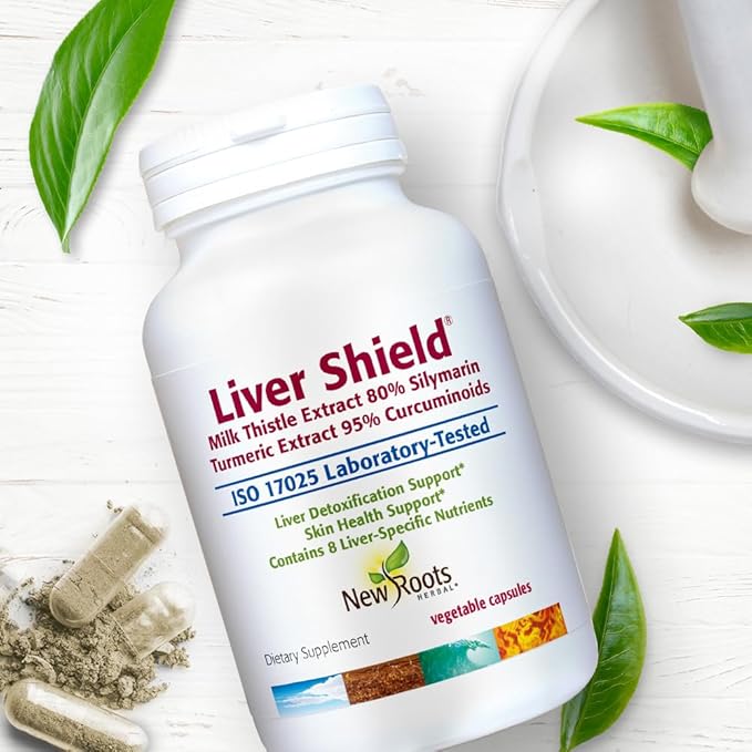 NEW ROOTS HERBAL Liver Shield 80% Silymarin 90 Capsules