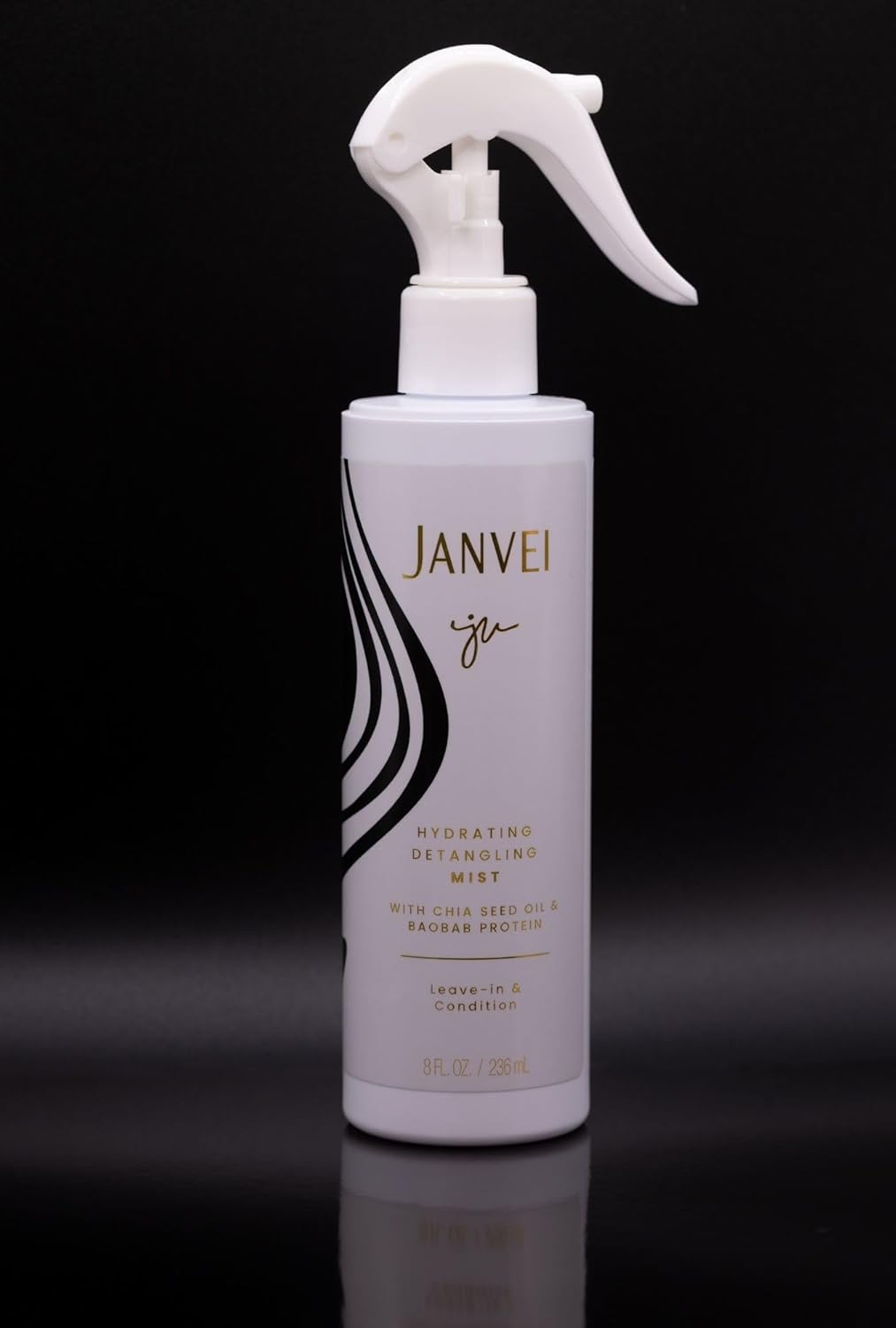 Hydrating Detangling Mist, Leave-in Hair Conditioner with Chia Seed Oil & Baobab Protein, 8 Fl oz