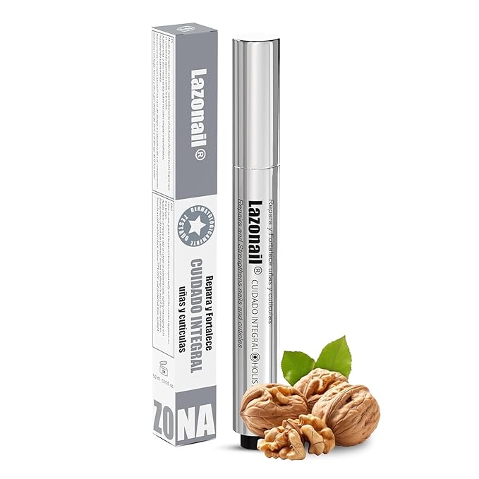 Nail Strengthening & Repair Gel, Restores Brittle Nails from Damage Caused by Manicures & Harsh Environments, Infused with 94% Walnut Extract, Honey Colored