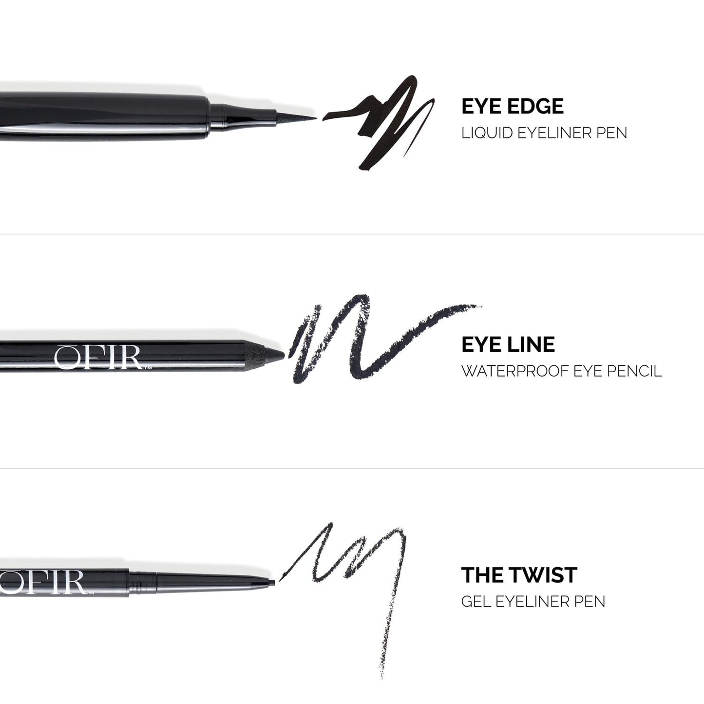 OFIR Eye Edge Liquid Eyeliner Pen | Water and Smudge Proof | Long Lasting Matte Finish, Soft Tip with Bold Pigment | Cruelty Free Formula | Brown Eyeliner for Women | Carob - Rich Brown | 0.04 Fl Oz