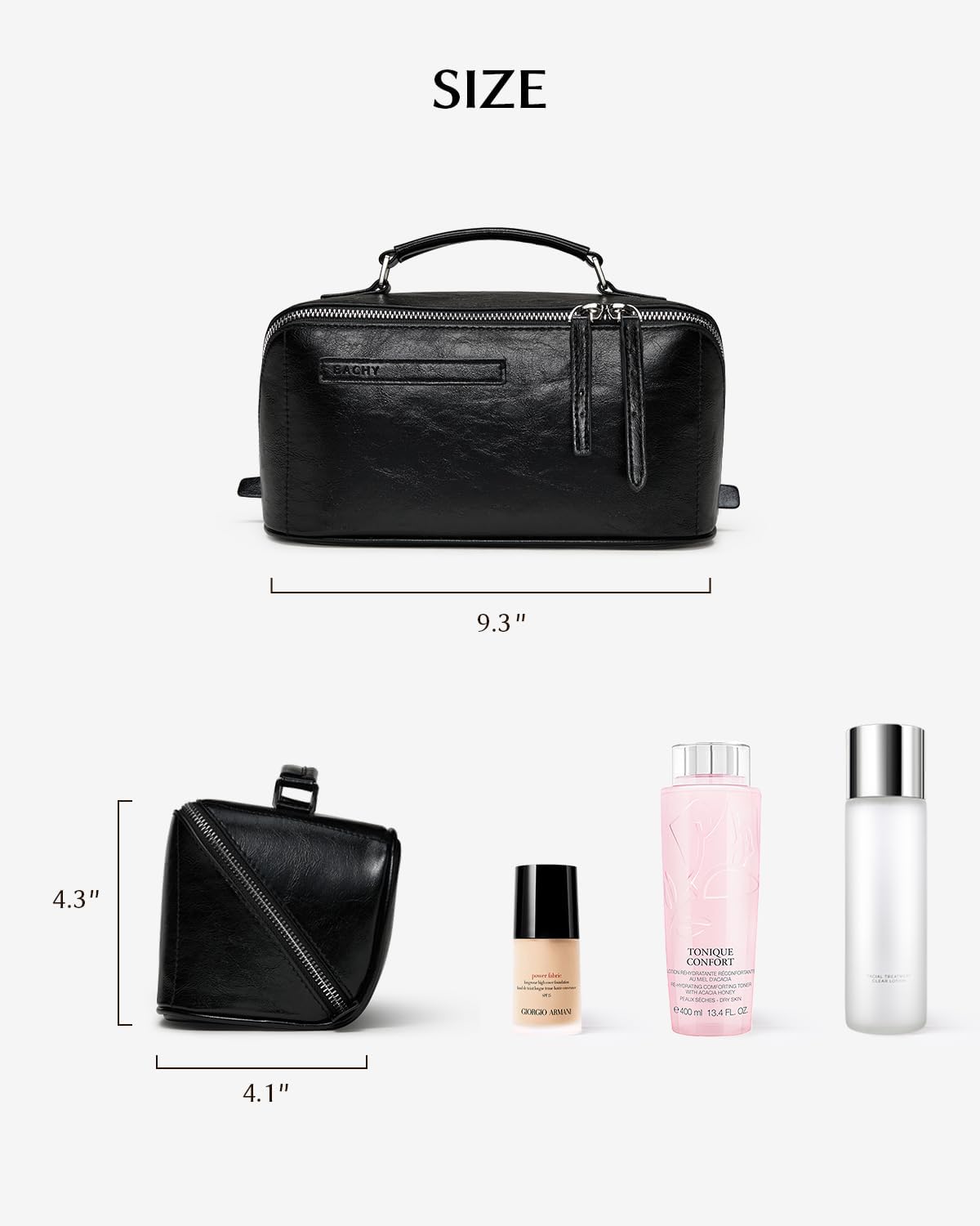 EACHY Travel Makeup Bag,Large Capacity Cosmetic Bags for Women,Waterproof Portable Pouch Open Flat Toiletry Bag Pattern Makeup Bag