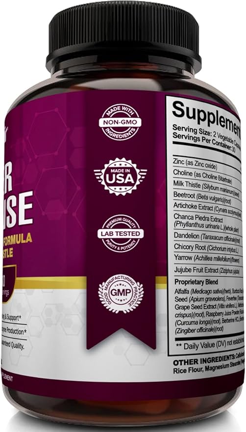 NutriFlair Liver Cleanse Detox & Repair 60 Veggie