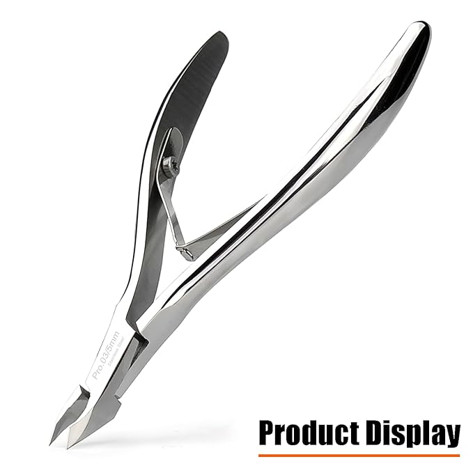 LePinko Salon-Quality Cuticle Trimmer with Cuticle Pusher, Super Labor-saving Cuticle Cutter, Sharp Cuticle Clippers for Manicurist, Professional Pedicure Manicure Nail Care Tool, 5mm Jaw