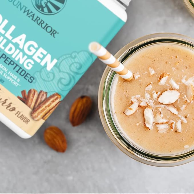 Vegan Collagen Protein Powder for Women | Plant Based Collagen Powder Churro Flavor with Vegan Hair Skin and Nails Vitamins | Non-GMO No Added Sugar Soy Dairy & Gluten Free (Churro, 20 Servings)