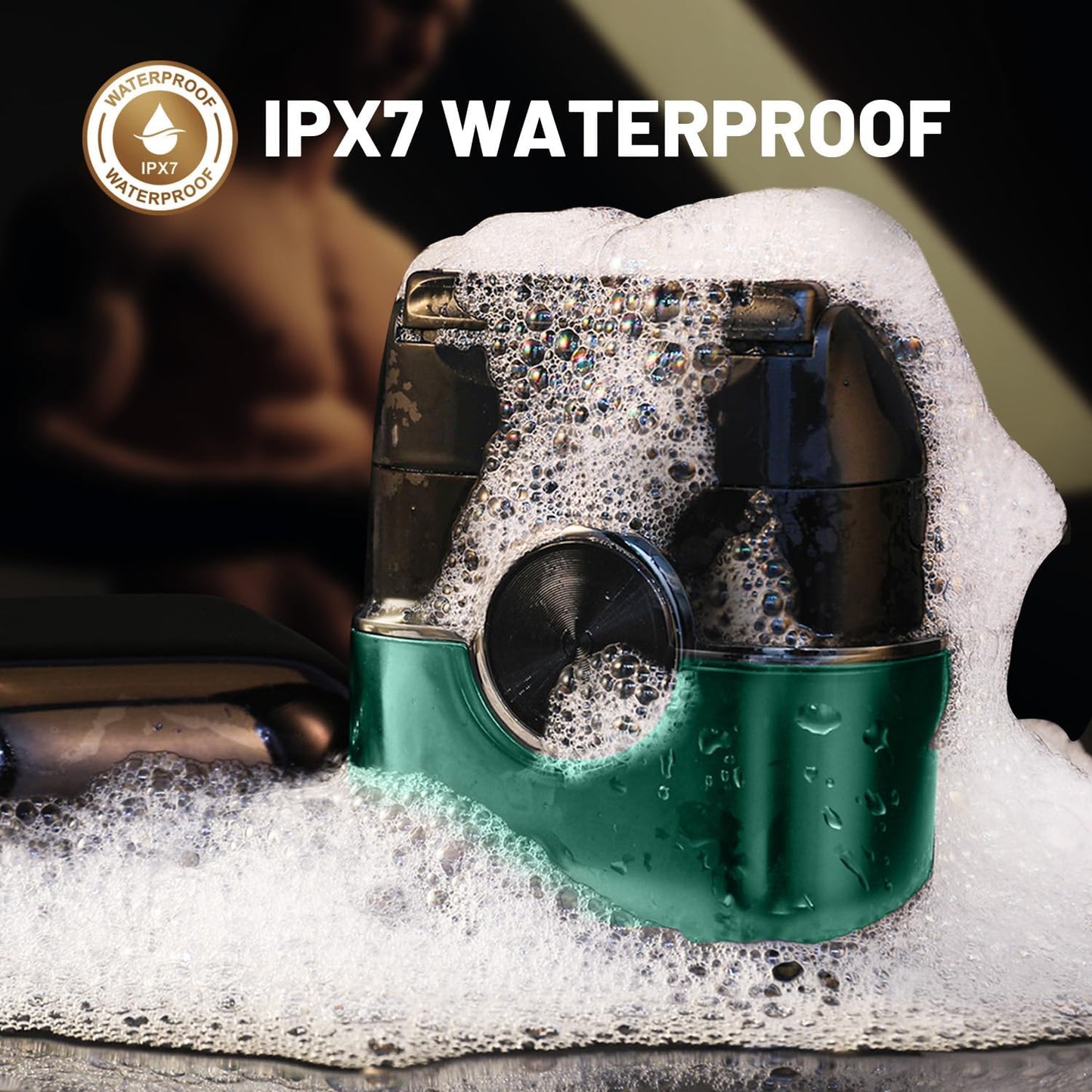 Electric Foil Shavers for Men: Upgraded Mini Electric Razor with 4 Floating Blades & Big LED Display - Foil Shaver for Men with 2 Gears Adjustable - Face Shaver with IPX7 Waterproof,USB Type C