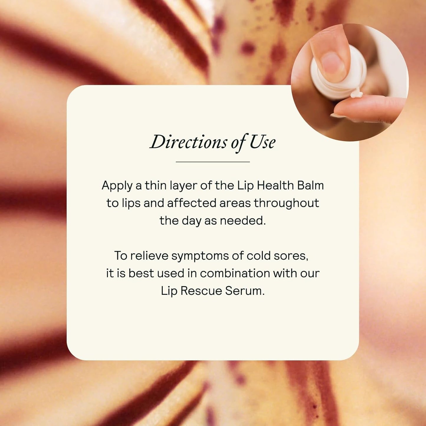 Lip Health Balm - Plant Flavonoid Complex - For Dry, Cracked Lips - Helps Cold Sores - Intense Daily Moisture - Soft, Smooth & Hydrating - Lightweight, Nourishing Formula - 0.17 oz