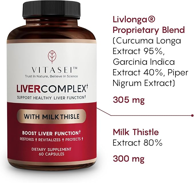 Liver Cleanse Detox & Repair, Liver C3, Support 60 Capsules