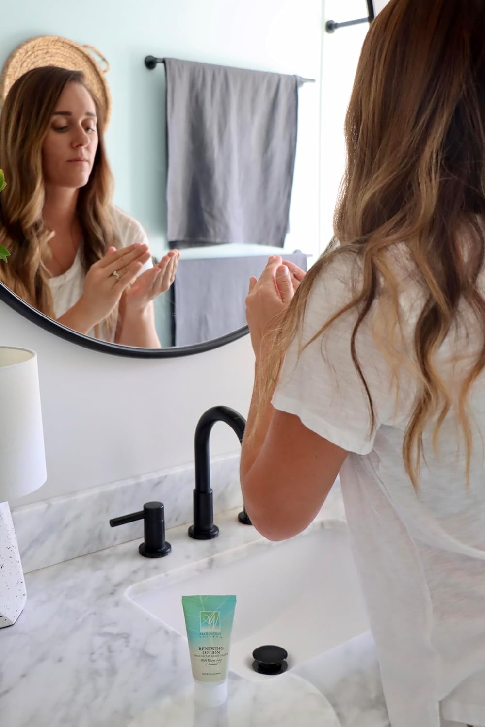 Absolutely Natural - Renewing Lotion Facial Moisturizer with Aloe, Vegan, Made in the USA