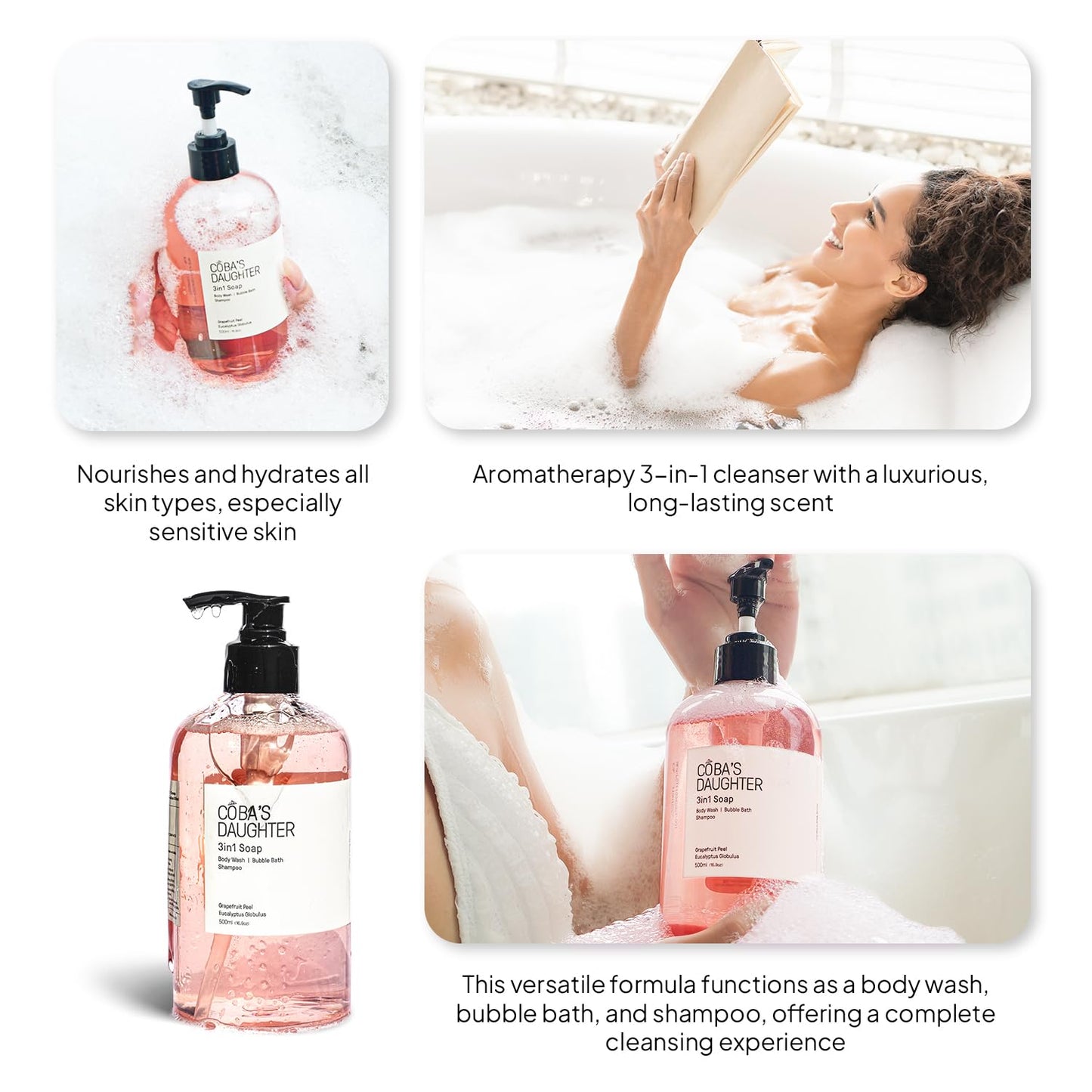 COBA'S DAUGHTER Rattan Gift Basket - 11-Piece Spa Inspired Bath, Body & Hair Kit for Women, Includes Coffee Scrub, Aloe Soothing Gel, Hair Serum, and Travel Minis (11 Pieces)