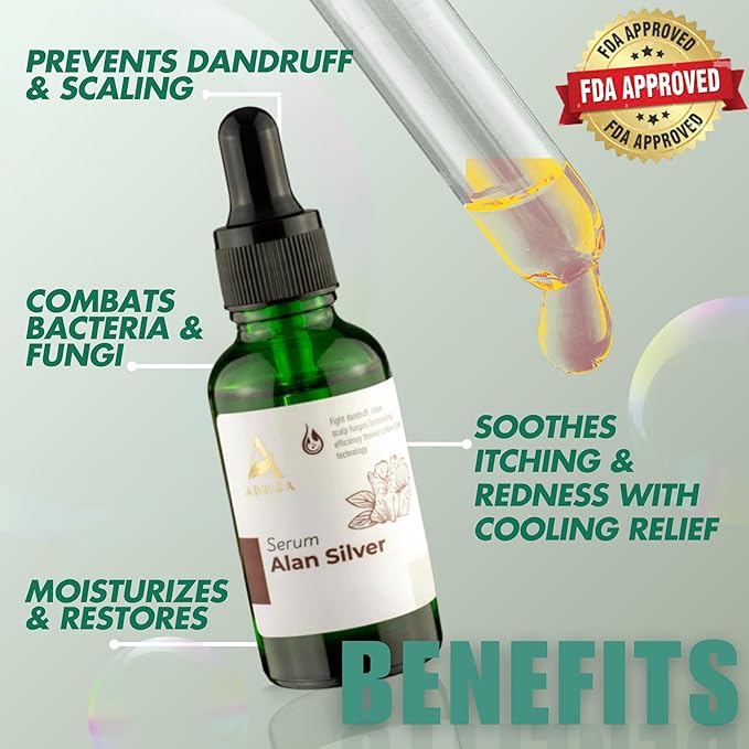 ABERA Alan Silver Serum - Clinically Proven to Soothe Irritated Skin and Improve The Appearance of Skin with Mild to Moderate Psoriasis