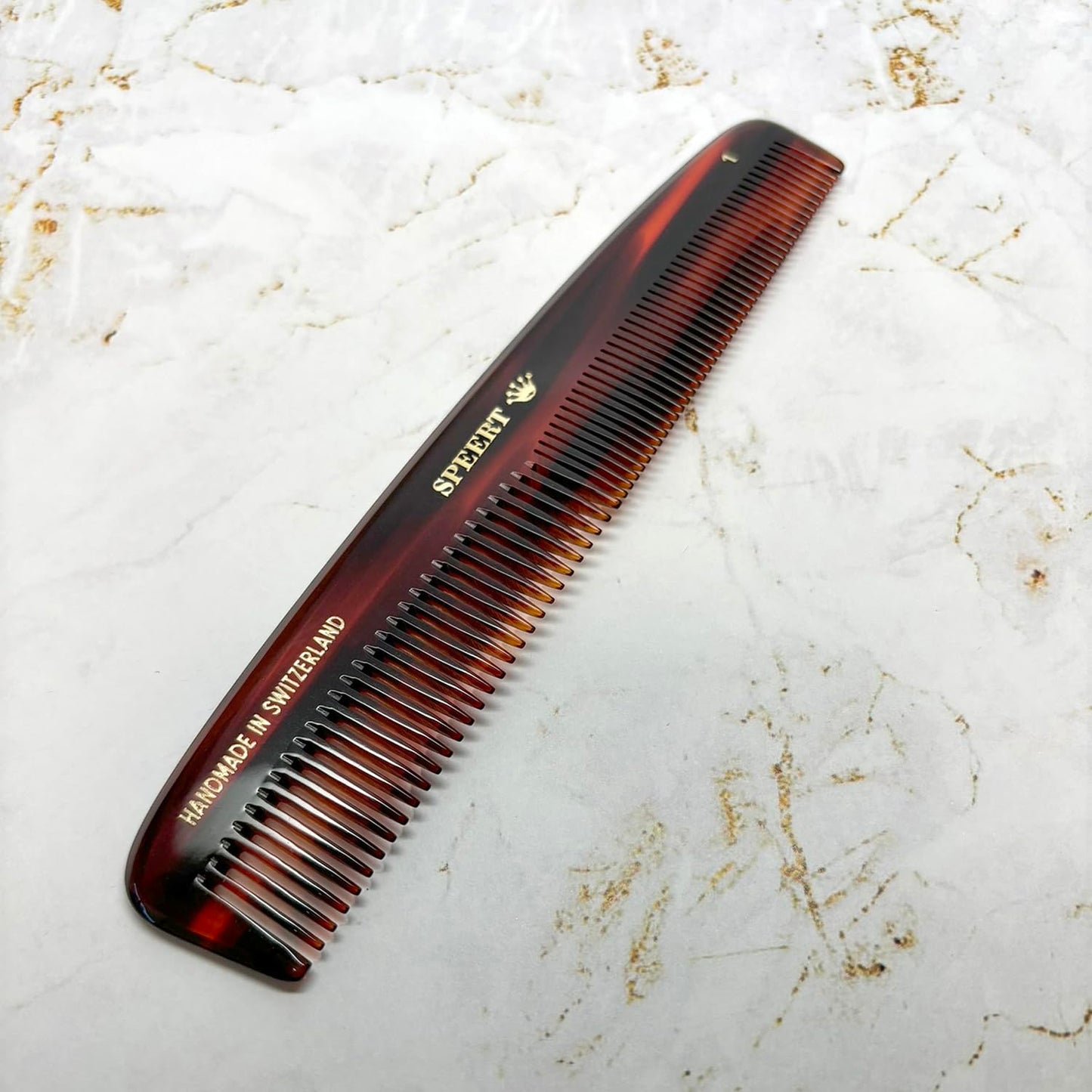 #1 Handmade Wide Narrow Tooth Comb Tortoise Havana Acetate Thick Coarse Curly Thin Fine Straight Hair Detangling Parting Grooming Teasing Styling Hairdresser Barber Hairdressing Wet Dry Pocket