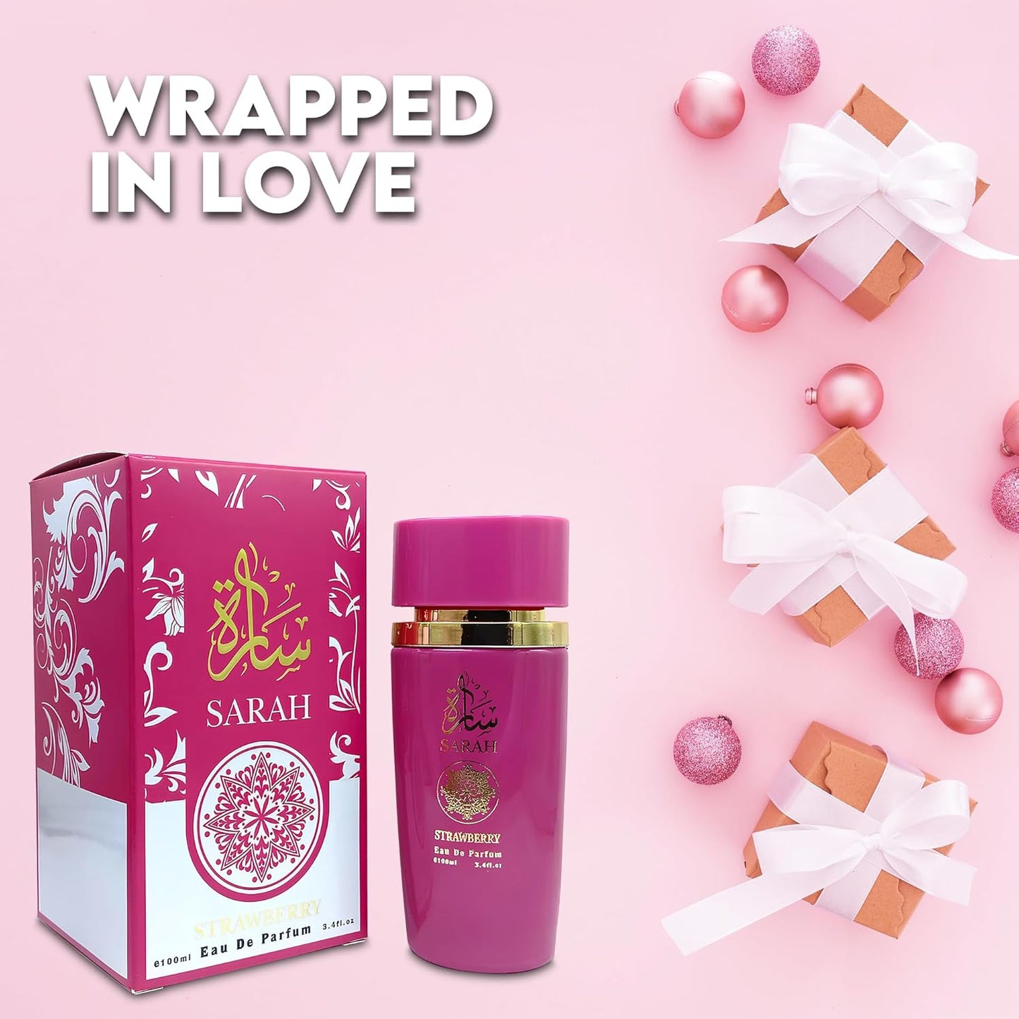 2PCS Sarah Eau de Parfum for Women - 100ml Floral & Fruity Perfume with Lavender, Coconut, Vanilla & Pear, Long-Lasting Feminine Fragrance