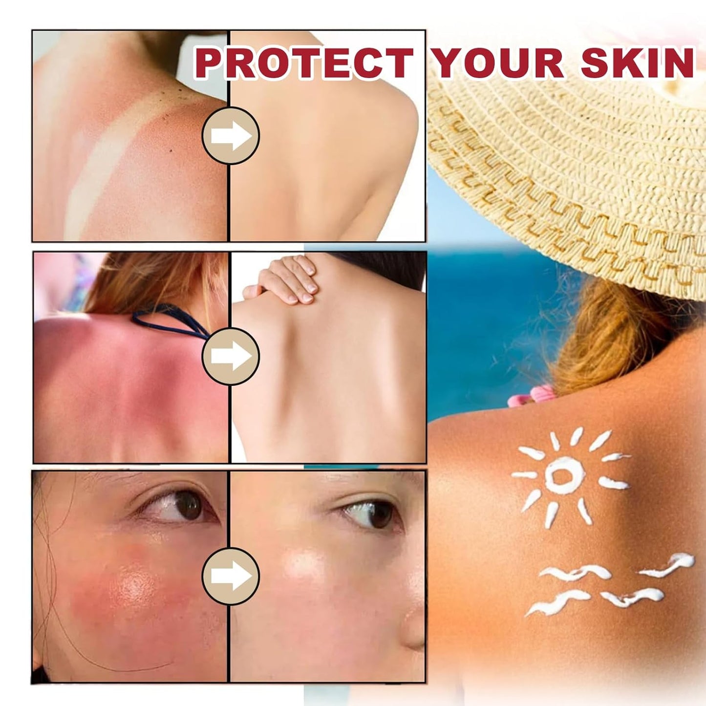 Beef Tallow Sunscreen for Face & Body, Natural Organic Sunscreen SPF 50, Beef Tallow for Skin Non Greasy, No White Cast, Fast Absorbing, Deep Moisturizing for Sensitive Skin, Summer Outdoor, 3.52 OZ