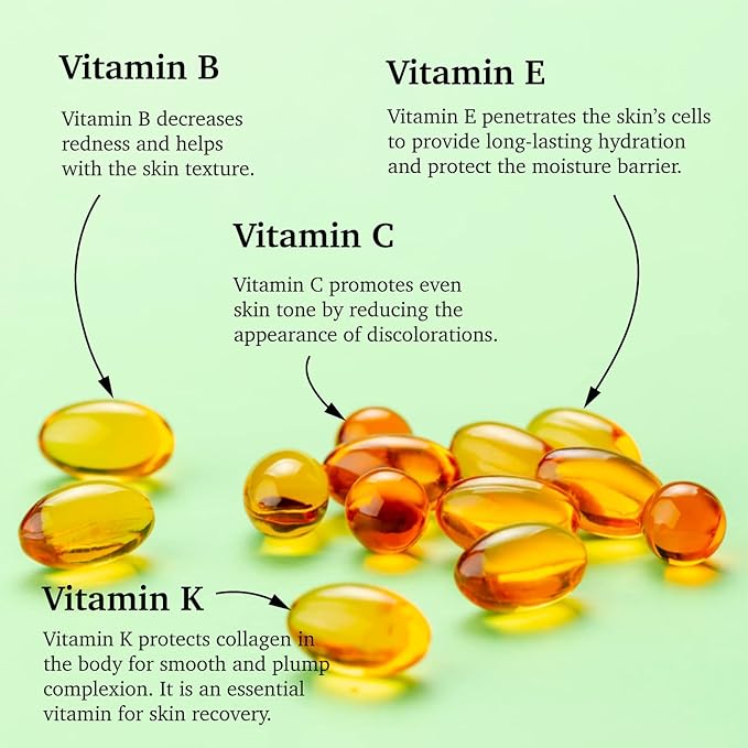 MADE IN USA NATURAL MULTI VITAMIN Facial Serum for Retexturizing Glowing Healthy Face Skin Antioxidants with Vitamin B C E K Concentration 30ml 1 fl oz - PURIFECT - Non Irritating Formula